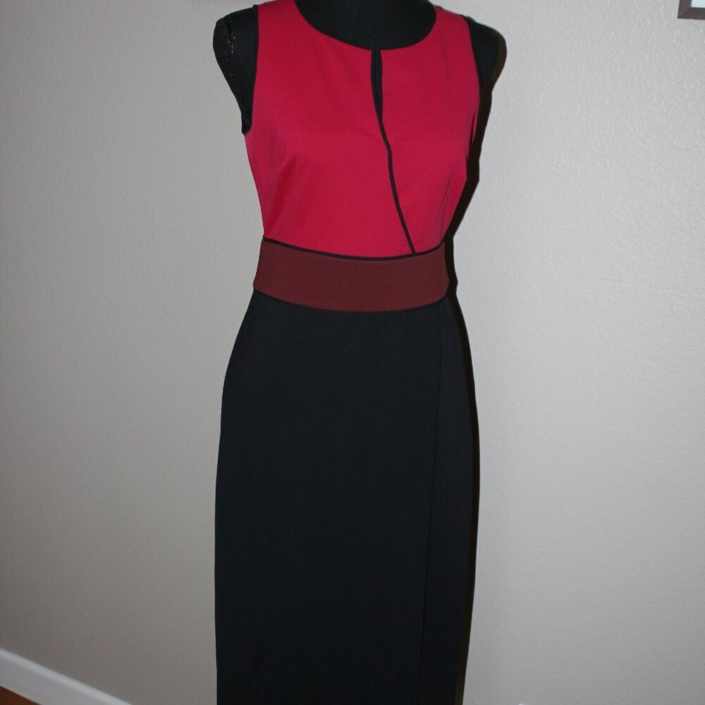 Diane Von Furstenberg Color Block Sheath Dress Size 2